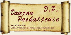 Damjan Paskaljević vizit kartica